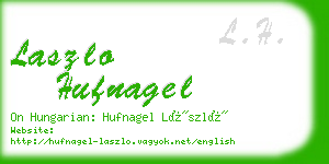 laszlo hufnagel business card